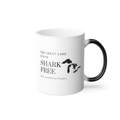 Michigan The Great Lake State - Color Morphing Mug, 11oz - Prints and Fins