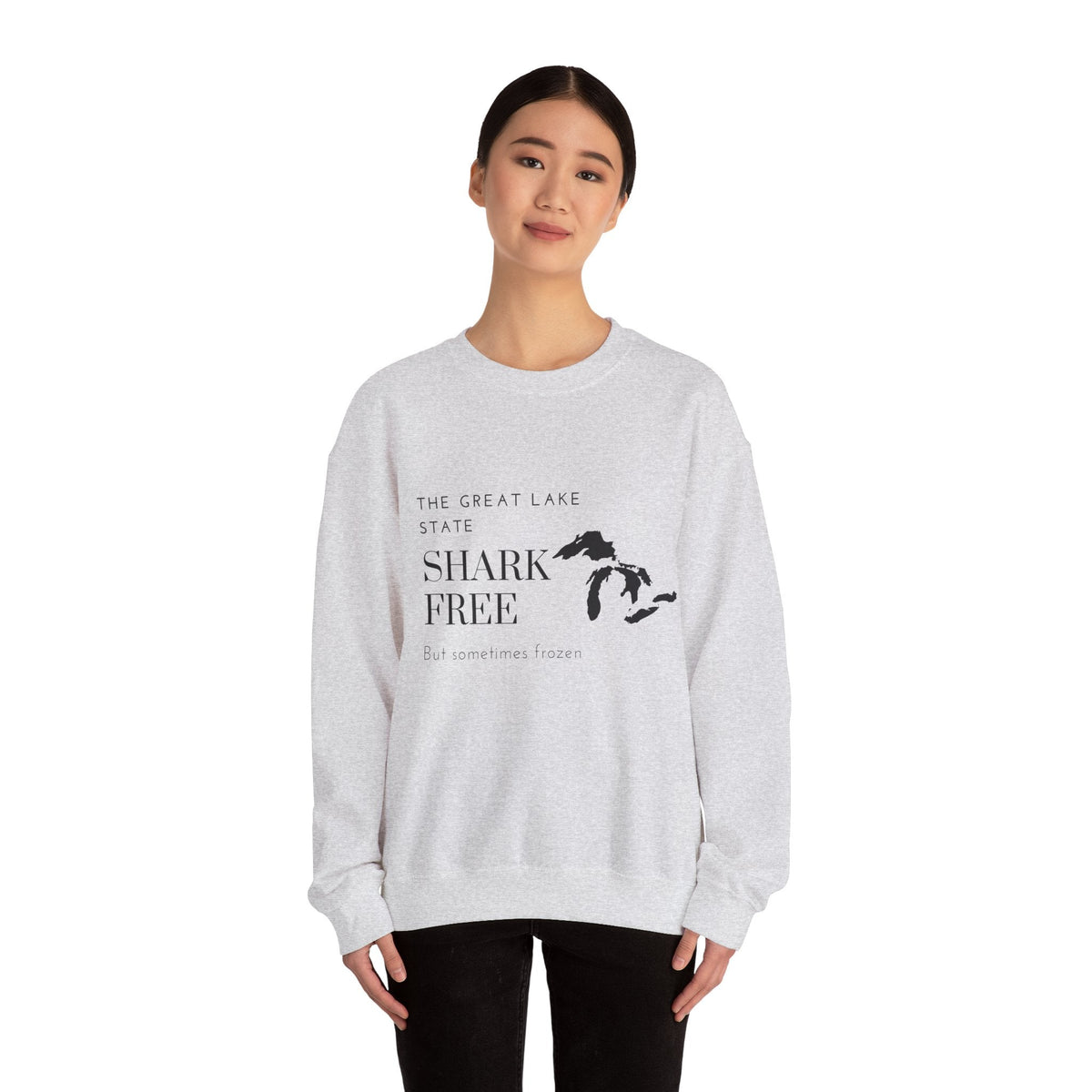 Michigan The Great Lake State - Crewneck Sweatshirt - Prints and Fins