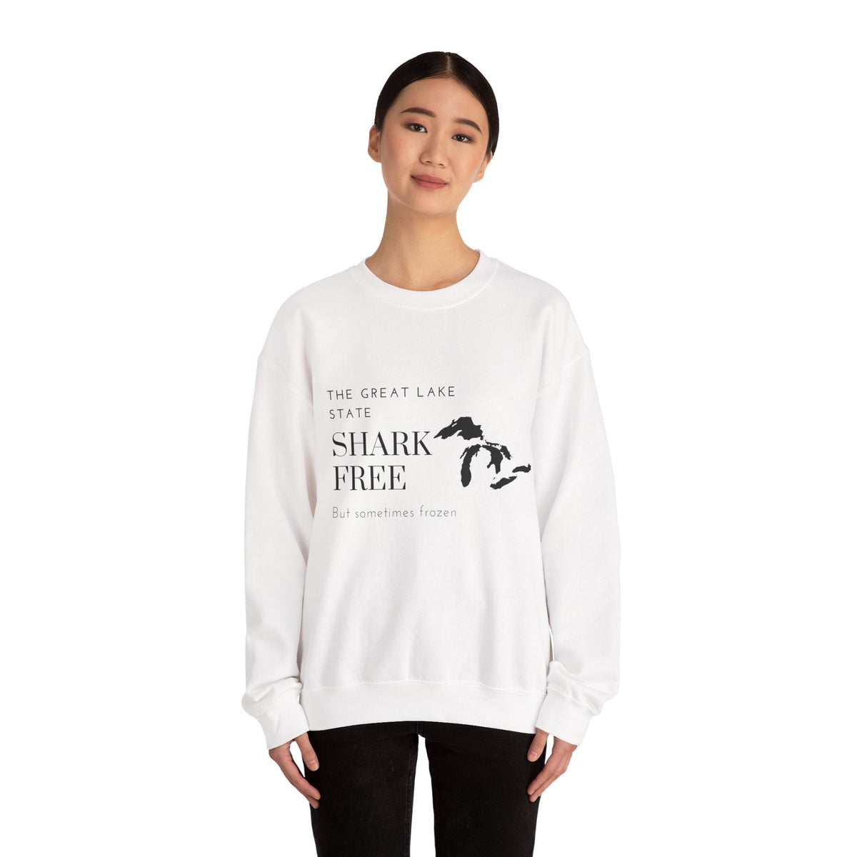 Michigan The Great Lake State - Crewneck Sweatshirt - Prints and Fins