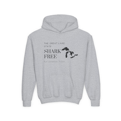 Michigan The Great Lake State Youth Hooded Sweatshirt - Prints and Fins