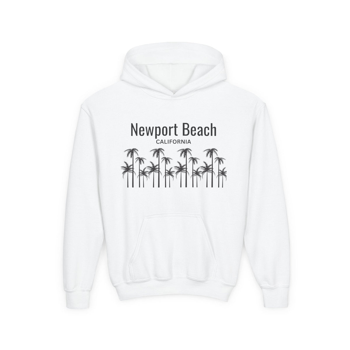 Newport Beach Youth Hooded Sweatshirt - Prints and Fins
