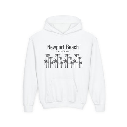 Newport Beach Youth Hooded Sweatshirt - Prints and Fins
