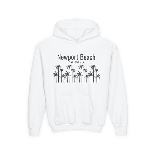 Newport Beach Youth Hooded Sweatshirt - Prints and Fins