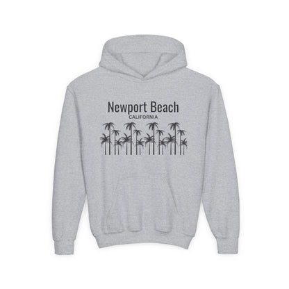 Newport Beach Youth Hooded Sweatshirt - Prints and Fins