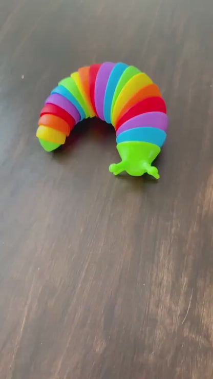 Large Rainbow Fidget Toy - Stress Relief and Sensory Tool with Vibrant Rainbow Design - Smooth Design for Tactile Stimulation and Relaxation
