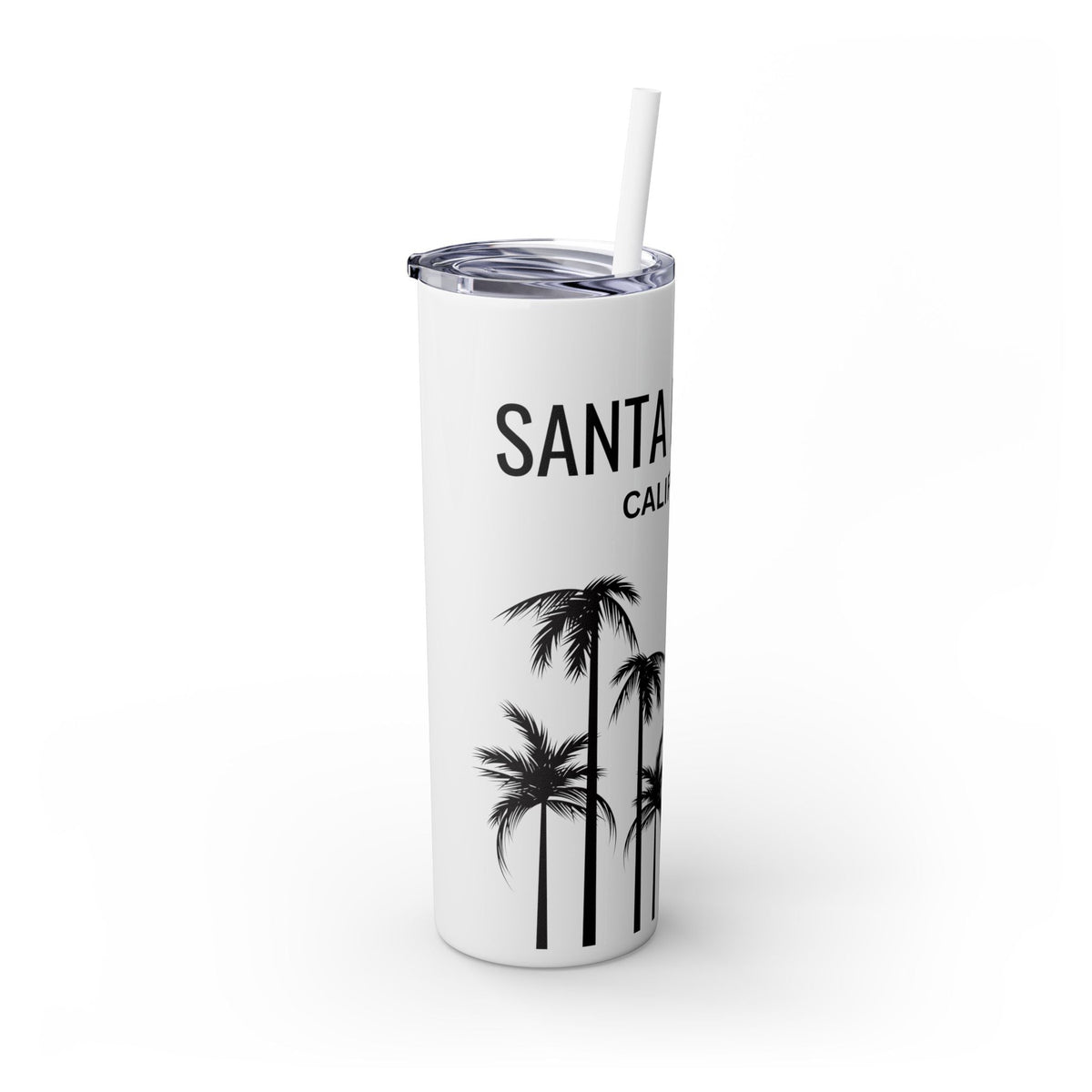Santa Monica Skinny Tumbler with Straw, 20oz - Prints and Fins
