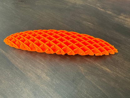 Shape - Shifting Fidget Worm - Sensory Stress Reliever for Kids Adults Fun Handheld Anxiety Relief Tool - Prints and Fins