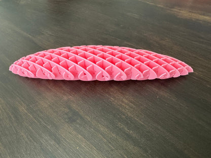 Shape - Shifting Fidget Worm - Sensory Stress Reliever for Kids Adults Fun Handheld Anxiety Relief Tool - Prints and Fins