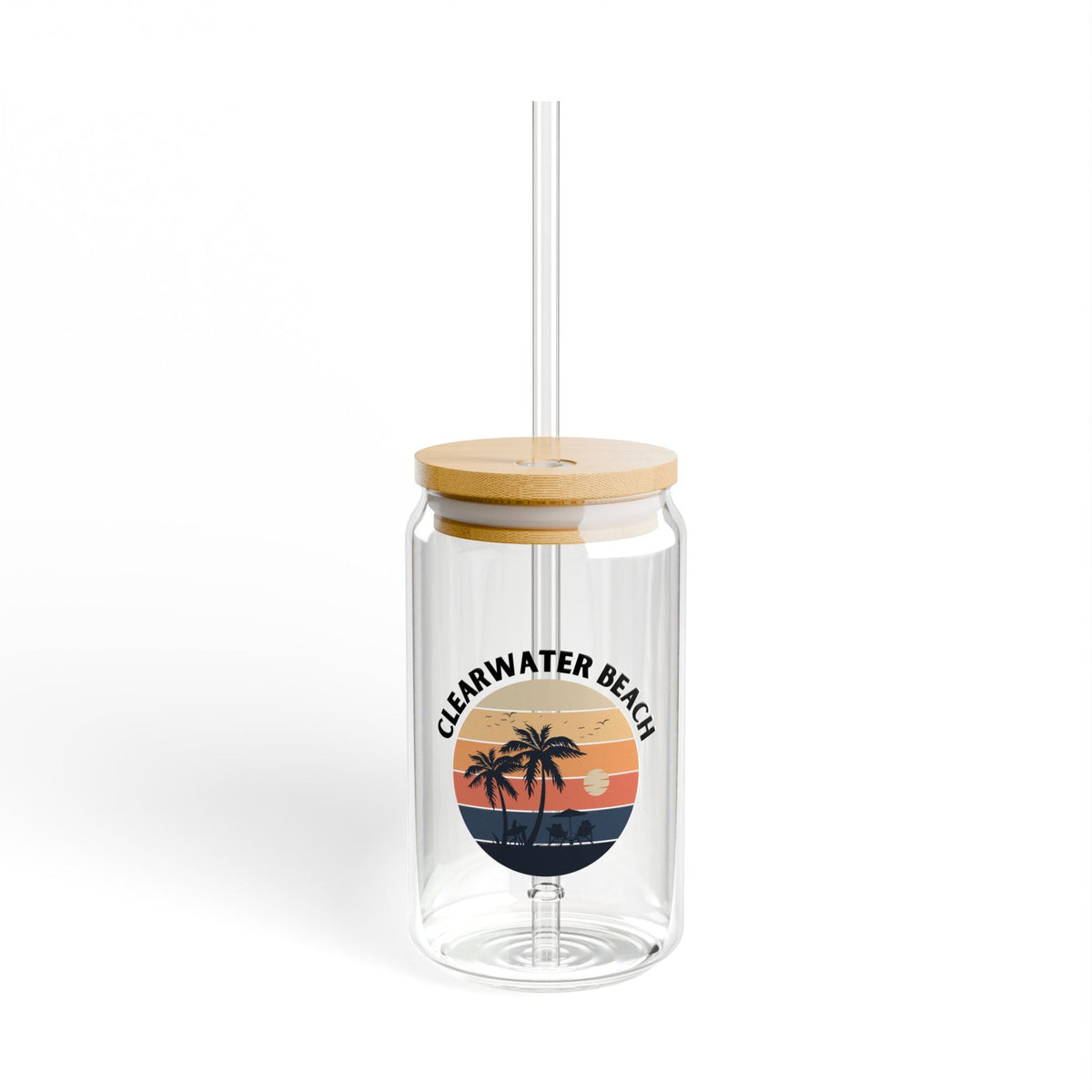 Sipper Glass, 16oz - Prints and Fins