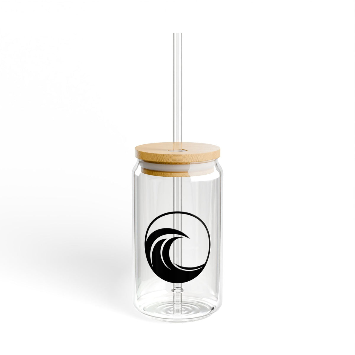 Wave Sipper Glass, 16oz - Prints and Fins
